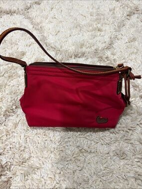 Dooney & Bourke Crimson Nylon mini bag with Leather strap